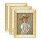 Expositions Open-Back Picture Frames For Paintings, Photos & Prints - With Gold, Set of 3 9x12" - Gallery Wall Frame - Eco-Friendly Renewal Core - Made in USA